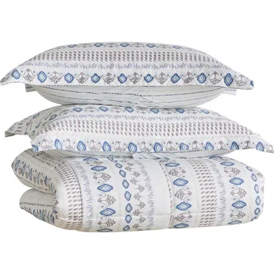 Woven & Weft Reversible Print Comforter Set In Arista Print
