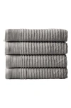 Woven & Weft Set Of 4 Textured Bath Towels