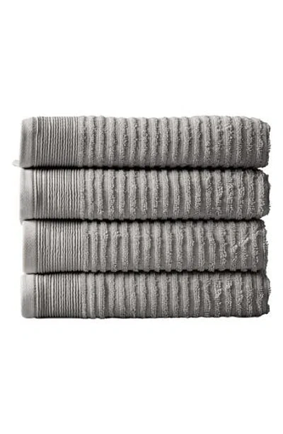Woven & Weft Set Of 4 Textured Bath Towels