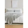 Woven & Weft Stonewashed Quilt & Sham Set In Mushroom Grey