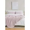 Woven & Weft Stonewashed Quilt & Sham Set In Rose Pink