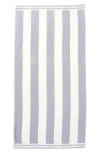 Woven & Weft Stripe Beach Towel In Lavender Purple