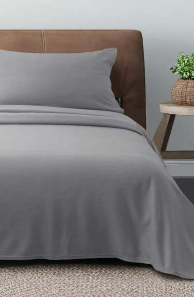 Woven & Weft Super Soft Extra Plush Fleece Sheet Set In Paloma Grey