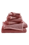 Woven & Weft Textured Cotton 12-pack Washcloths In Dusty Rose