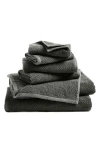 Woven & Weft Textured Cotton 12-pack Washcloths In Midnight