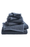 Woven & Weft Textured Cotton 12-pack Washcloths In Stone Blue