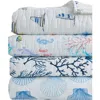 Woven & Weft Vibrant Sealife Quilt & Sham Set In Colorful Seascape