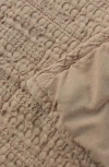 Woven & Weft Waffle Weave 3-piece Quilt Set In Brown