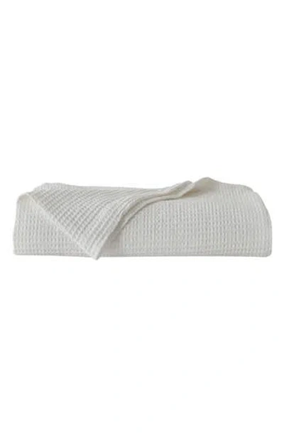 Woven & Weft Waffle Weave Cotton Throw Blanket In White