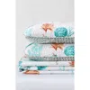 Woven & Weft Watercolor Coastal Quilt & Sham Set In Orange