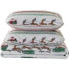 Woven & Weft Winter Holiday Microfiber Quilt Set In Multi