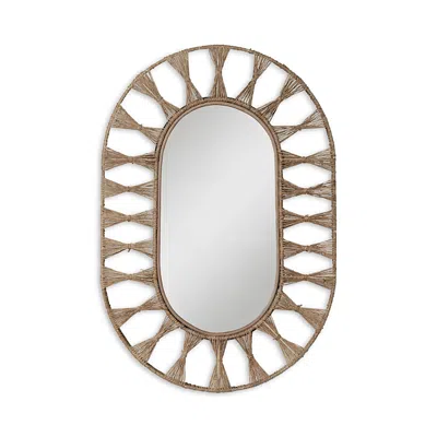 Woven Ojai Oval Mirror In Natural