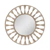 Woven Ojai Round Mirror In Natural
