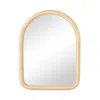 Woven Paloma Arch Mantle Mirror In Natural