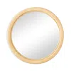 Woven Paloma Small Round Mirror In Natural