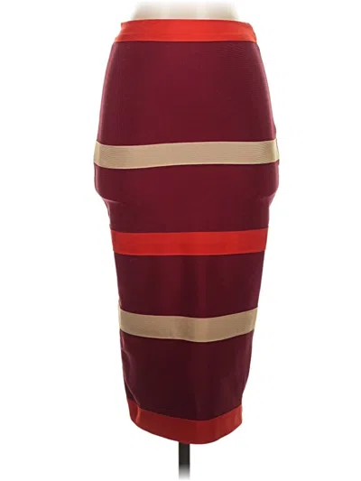 Pre-owned Wow Couture Casual Skirt In Burgundy