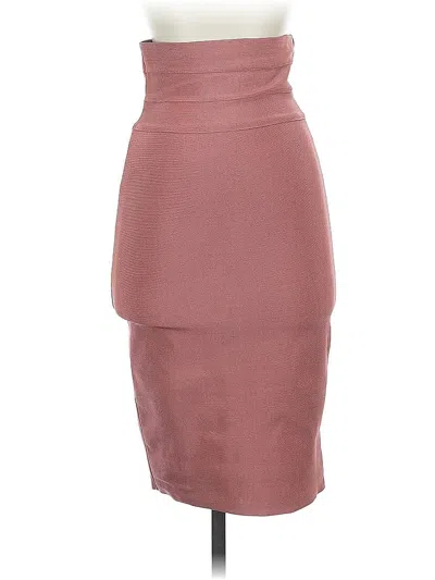 Pre-owned Wow Couture Formal Skirt In Burgundy