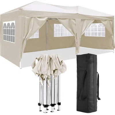 Wow Pioneer 10x20 Folding Canopy Tent With Removable Sidewalls