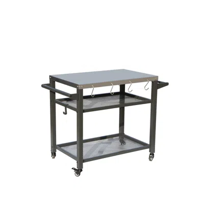 Wow Pioneer 3-shelf Outdoor Grill Cart With Stainless Steel Top