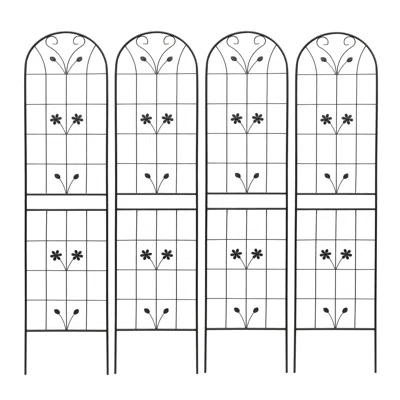 Wow Pioneer 4 Pack Garden Trellis For Outdoor Climbing Plants Flower Support