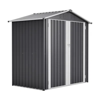 Wow Pioneer 6 X 4 Ft Lockable Waterproof Outdoor Storage Shed For Backyard Patio Lawn