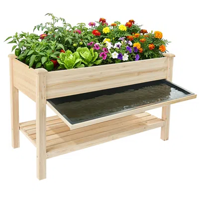 Wow Pioneer Elevated Raised Garden Planter Bed For Home Gardening In Multi