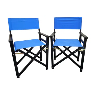 Wow Pioneer Folding Director Chair 2 Piece Set For Home And Commercial Seating Use