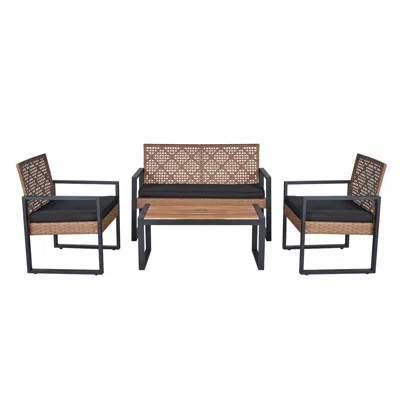 Wow Pioneer Modern Outdoor Patio Furniture Rattan Set