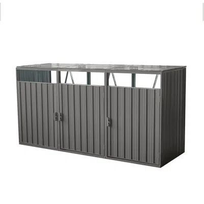 Wow Pioneer Outdoor Garbage Bin Shed Built To Hold Up To 3 Standard Size Trash Cans