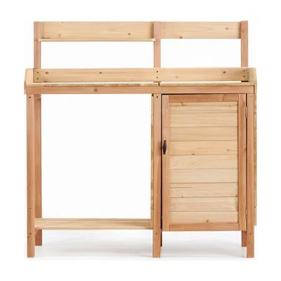 Wow Pioneer Outdoor Potting Bench Table Workstation With Sink And Storage