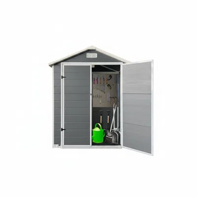Wow Pioneer Outdoor Storage Shed Ideal For Backyard And Garden Storage Applications In Gray