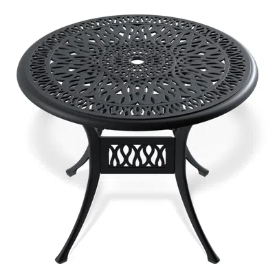 Wow Pioneer Patio Round Dining Table Perfect For Outdoor Garden Gatherings