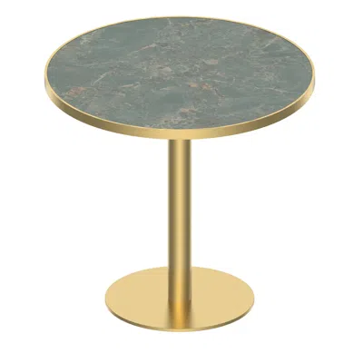 Wow Pioneer Round Modern Dining Bistro Table Tulip Design In Gold