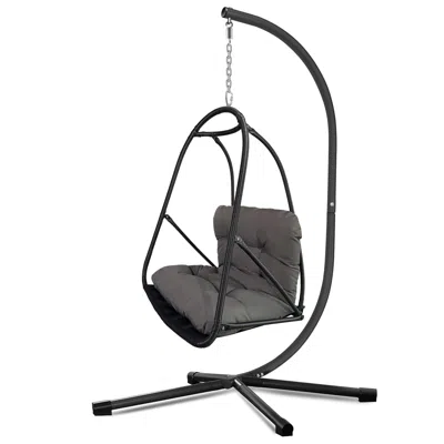 Wow Pioneer Swing Egg Chair With Stand For Indoor Outdoor Use