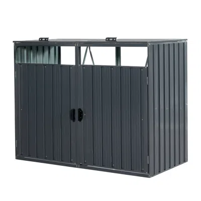 Wow Pioneer Two Trash Can Outdoor Garbage Bin Shed For Home