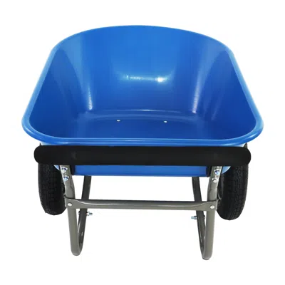 Wow Pioneer Two Wheeled Garden Wheel Barrow Utility Hauling Trolley