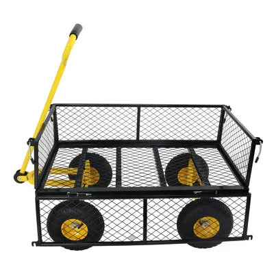 Wow Pioneer Utility Wagon Cart For Convenient Load Transport Across Outdoor Spaces