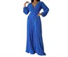 Wowo Eterna Pleated Jumpsuit In Royal In Blue