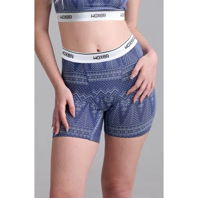 Woxer Baller High Rise Ultrasoft Boxer Briefs In Blue