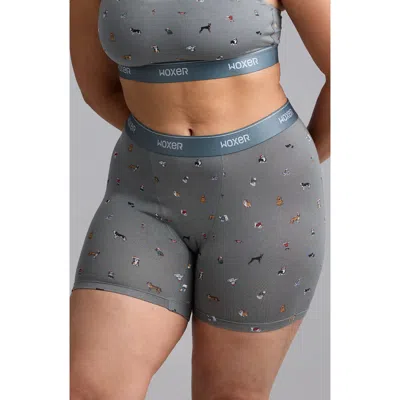 Woxer Baller High Rise Ultrasoft Boxer Briefs In Gray
