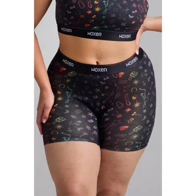Woxer Baller High Rise Ultrasoft Boxer Briefs In Multi