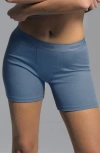 Woxer Baller Pima Cotton Blend Rib Boxer Briefs In Blue