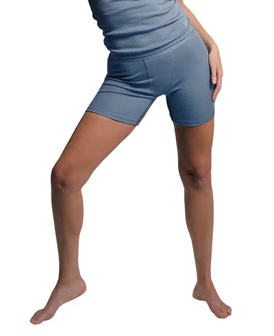 Woxer Baller Pima Cotton Rib Boxer Briefs In Blue