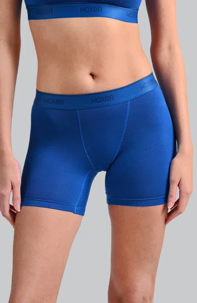 Woxer Baller Ultra-soft 5-inch Boxer Briefs In Blue