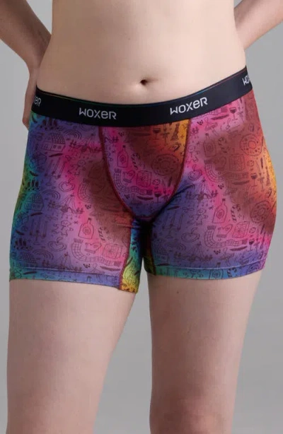 Woxer Baller Ultra-soft 5-inch Boxer Briefs In Multi