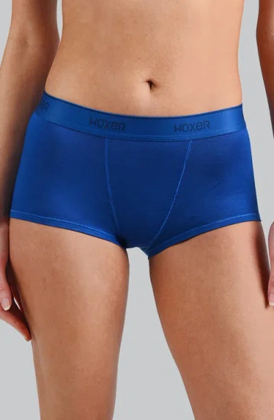 Woxer Bold Ultra-soft Boyshorts In Blue