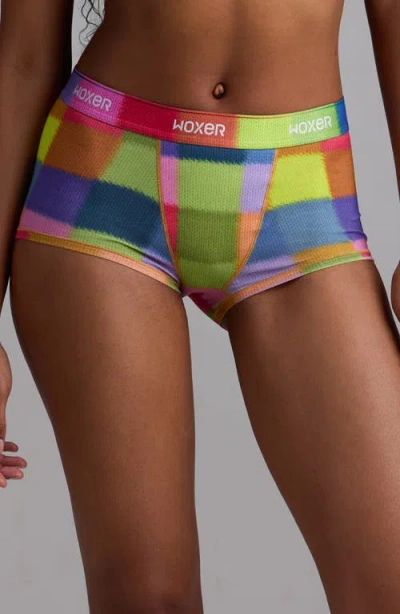 Woxer Bold Ultrasoft Boyshorts In Multi