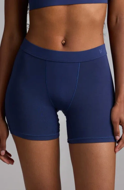Woxer Luxe Baller 5-inch Modal Boxer Briefs In Blue