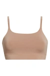 Woxer Microfiber Bralette In Brown