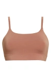 Woxer Microfiber Bralette In Brown